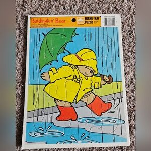 Vintage 1989 Paddington Bear Frame Tray Puzzle